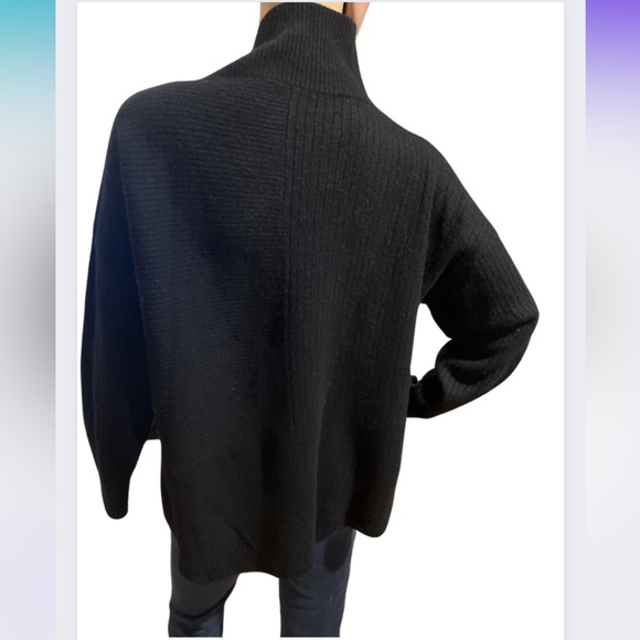 Luxe Cashmere blend funnel neck sweater - Picture 4 of 6